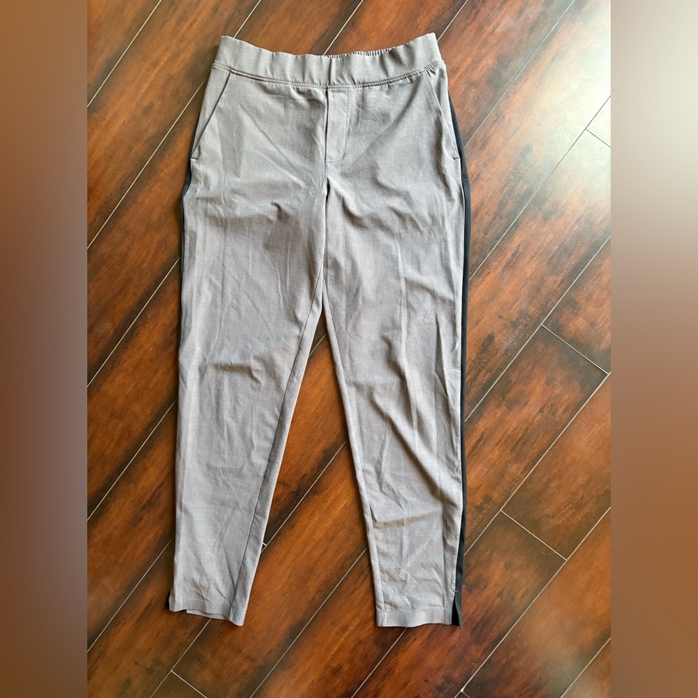 Athleta Gray and Black Brooklyn Ankle Pants